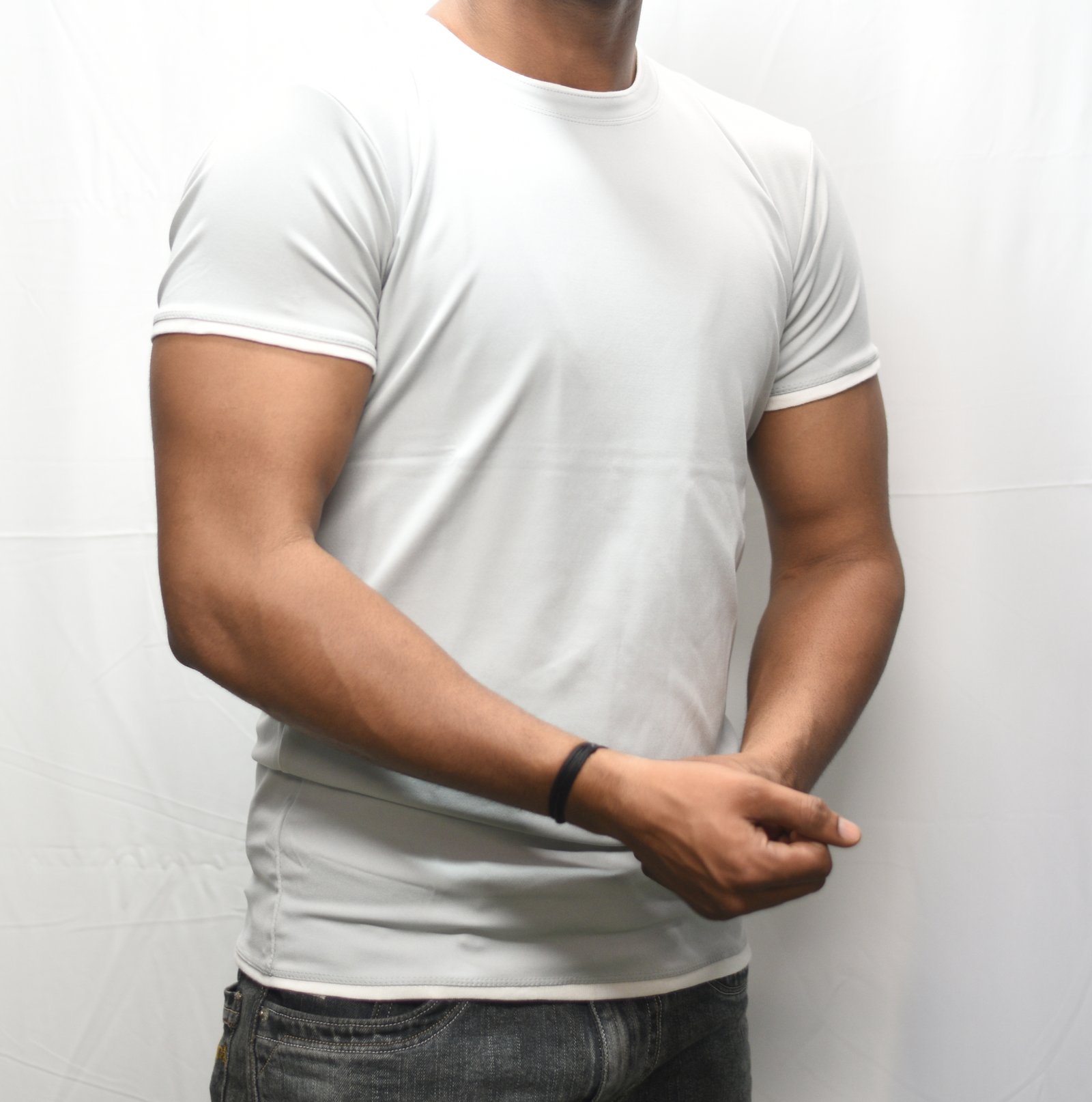 Simple white Lycra t-shirts